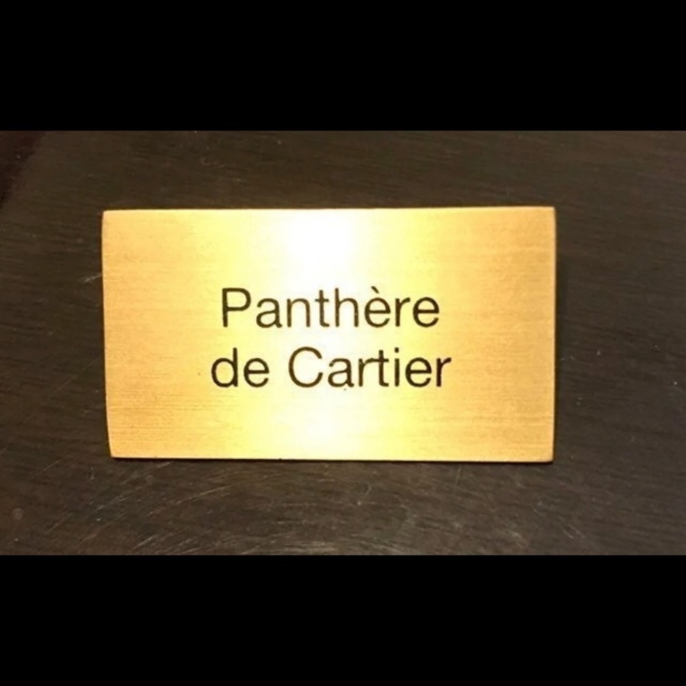 AUTHENTIC CARTIER PANTHÉRE DE CARTIER BRASS SIGN